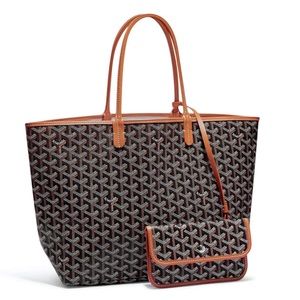 Authentic Goyard St Louis PM Black/Tan